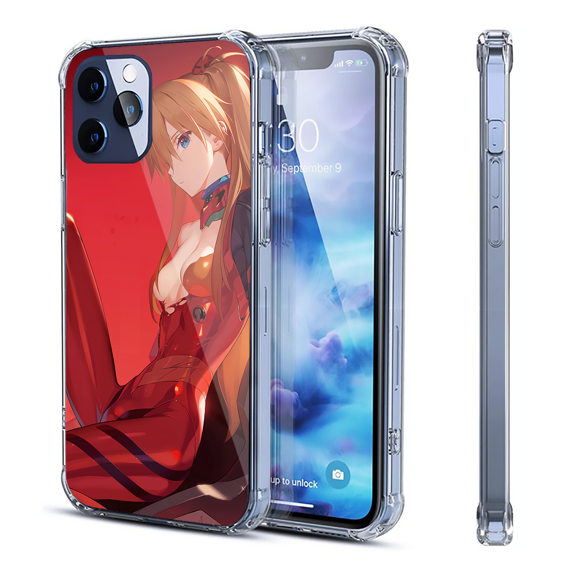 （画像用） EVA 新世紀エヴァンゲリオン 【iPhone 12シリーズ対応】透明スマホケース（クリアソフトケース）